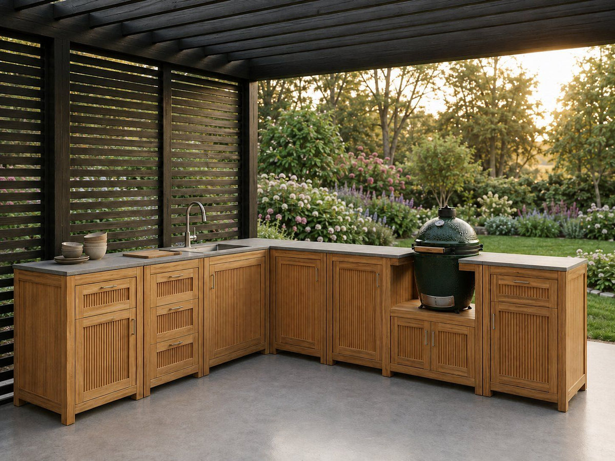 Costa modular teak outdoor kitchen