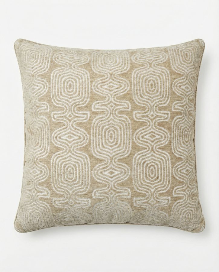 Royal Teak Collection Totem Natural 20" × 20" Throw Pillow (14TB20)