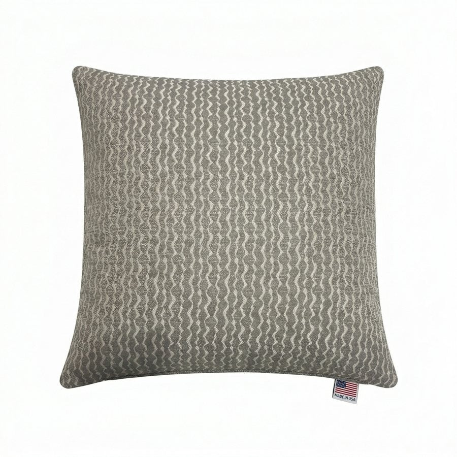 Royal Teak Collection Wave Gray 20" × 20" Throw Pillow (2WD20)