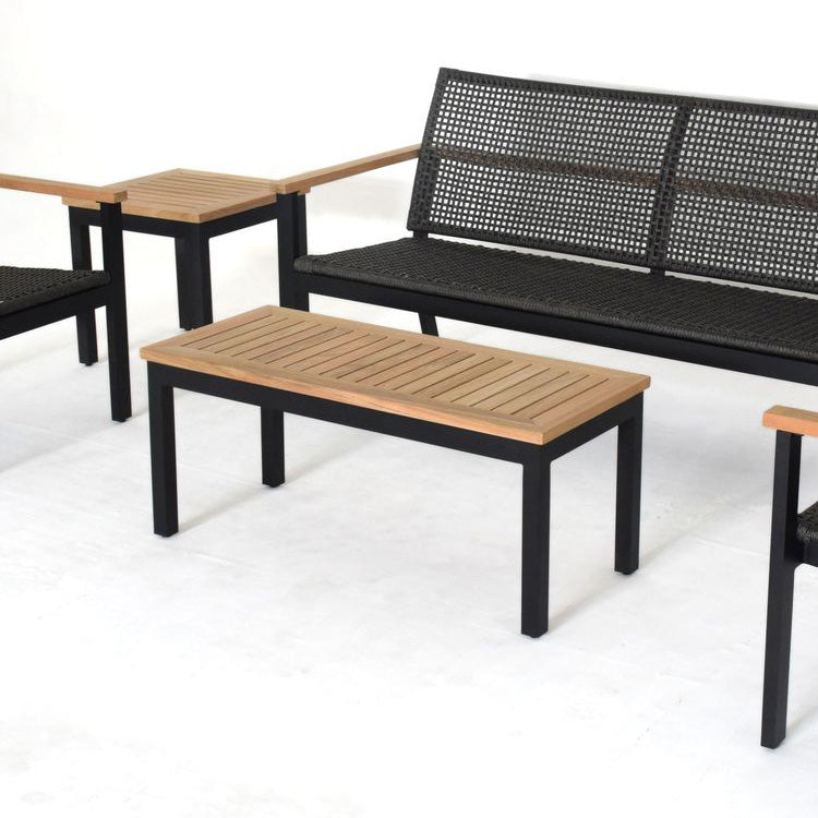 Royal Teak Collection Naples 43-inch Teak-Top Coffee Table & Conversation Set (NAPCT)
