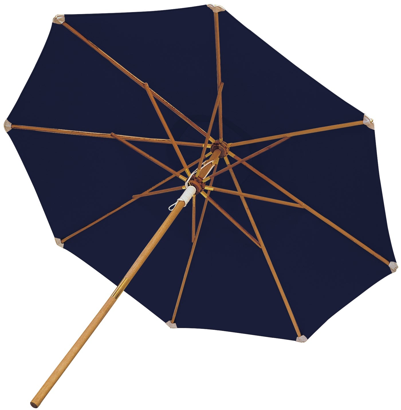 Royal Teak Collection 10’ Deluxe Umbrella-Granite (Olefin Fabric)