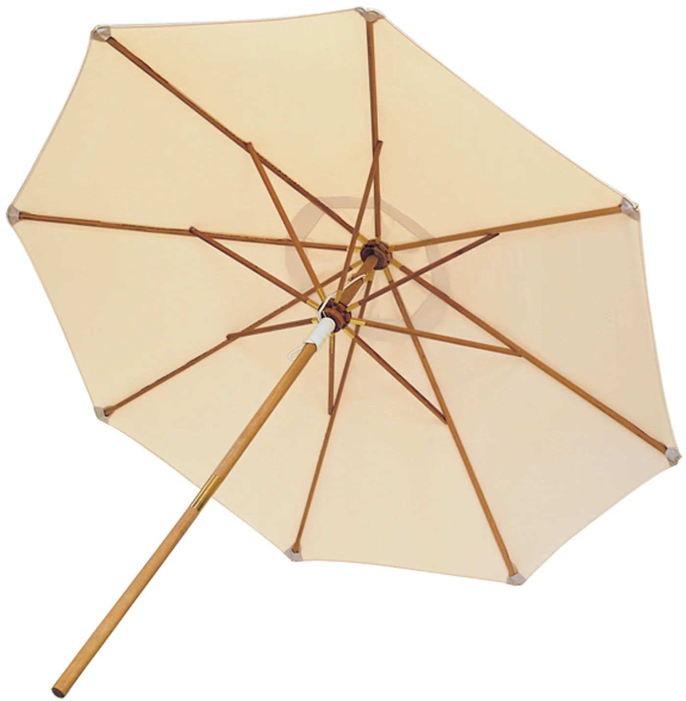 Royal Teak Collection 10’ Deluxe Umbrella-Granite (Olefin Fabric)