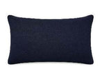 Royal Teak Collection Art Deco Stripe Blue 12" × 20" Lumbar Pillow — Reverse Face (ARTDEB12)