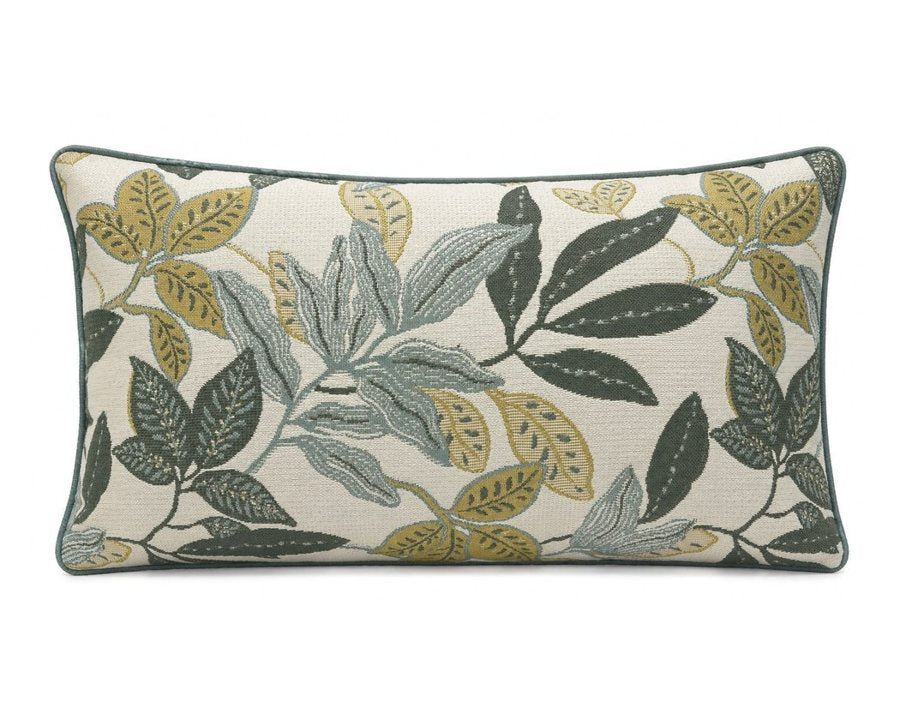 Royal Teak Collection Botanical Bloom Sage 12" × 20" Lumbar Pillow (BOTSAG12)