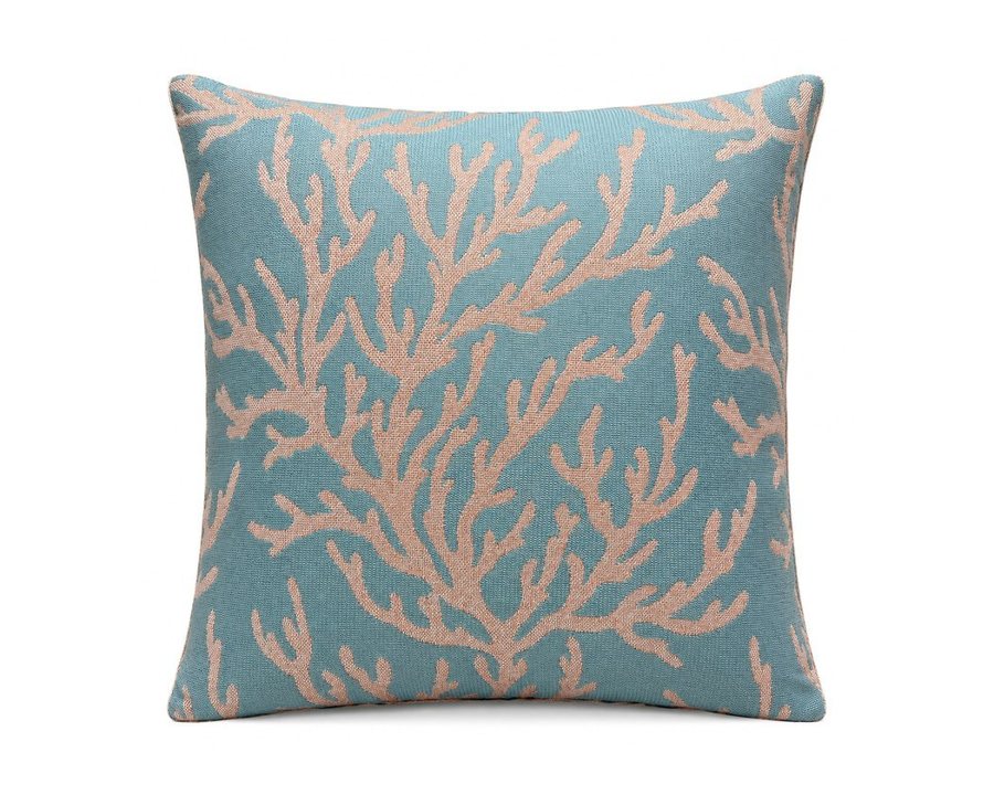 Royal Teak Collection Coral Teal 20" × 20" Throw Pillow (CORALT20)