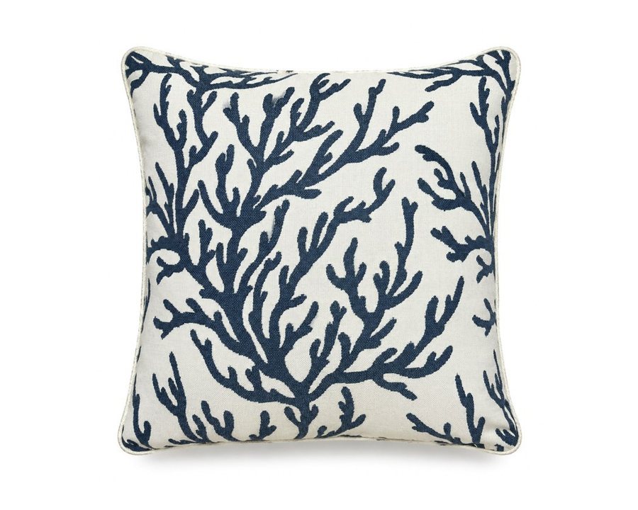 Royal Teak Collection Coral White 20" × 20" Throw Pillow (CORALW20)