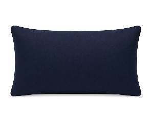 Royal Teak Collection Cottage Bloom Navy 12" × 20" Lumbar Pillow — Reverse Face (COTBLN12)