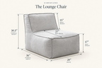 Cove Lounge Chair dimensions diagram