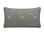 Royal Teak Collection Deco Squares Spa 12" × 20" Lumbar Pillow (DECSQS12)