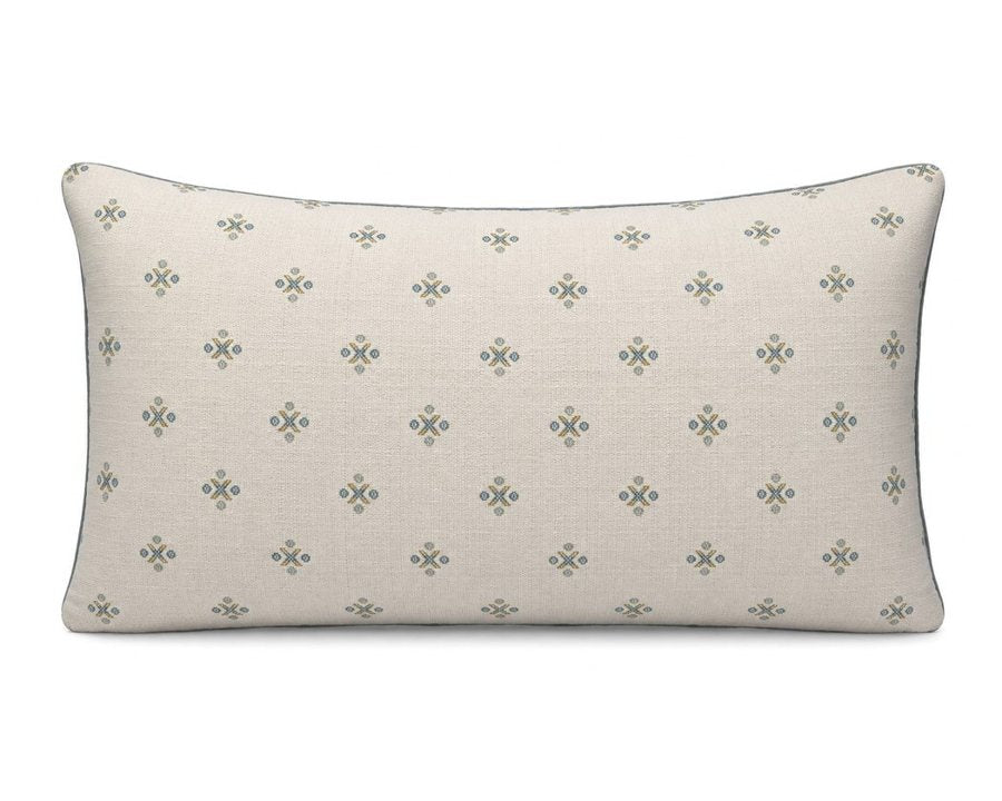 Royal Teak Collection Ditsy Dot Spa 12" × 20" Lumbar Pillow (DITSDS12)