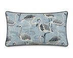 Royal Teak Collection Flamingo Light Blue 12" × 20" Lumbar Pillow (FLAMLB12)
