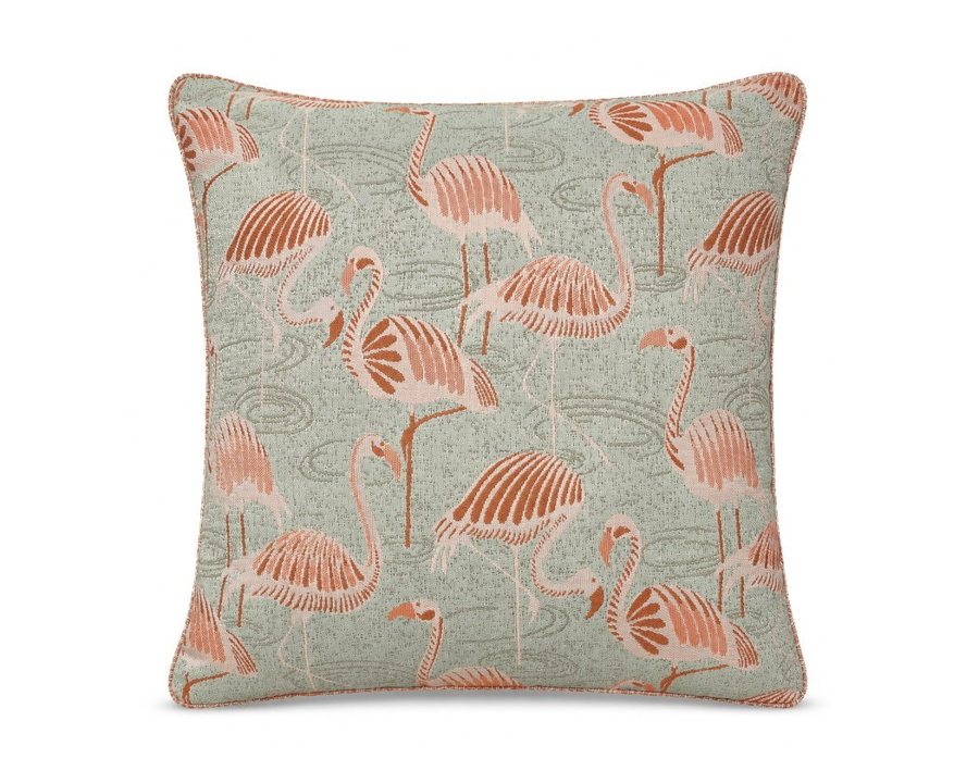 Royal Teak Collection Flamingo Neutral 20" × 20" Throw Pillow (FLAMNE20)