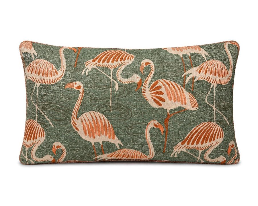Royal Teak Collection Flamingo Sage 12" × 20" Lumbar Pillow (FLAMSA12)