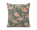 Royal Teak Collection Flamingo Sage 20" × 20" Throw Pillow — Reverse Face (FLAMSA20)
