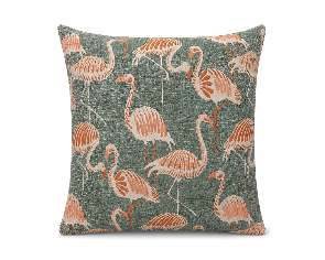 Royal Teak Collection Flamingo Sage 20" × 20" Throw Pillow — Reverse Face (FLAMSA20)
