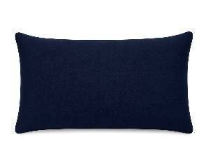 Royal Teak Collection Geo X Art Deco Stripe Blue 12" × 20" Lumbar Pillow — Reverse Face (GEARTB12)