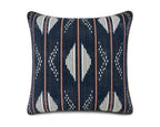 Royal Teak Collection Ikat Stripe Navy 20" × 20" Throw Pillow (IKASTN20)