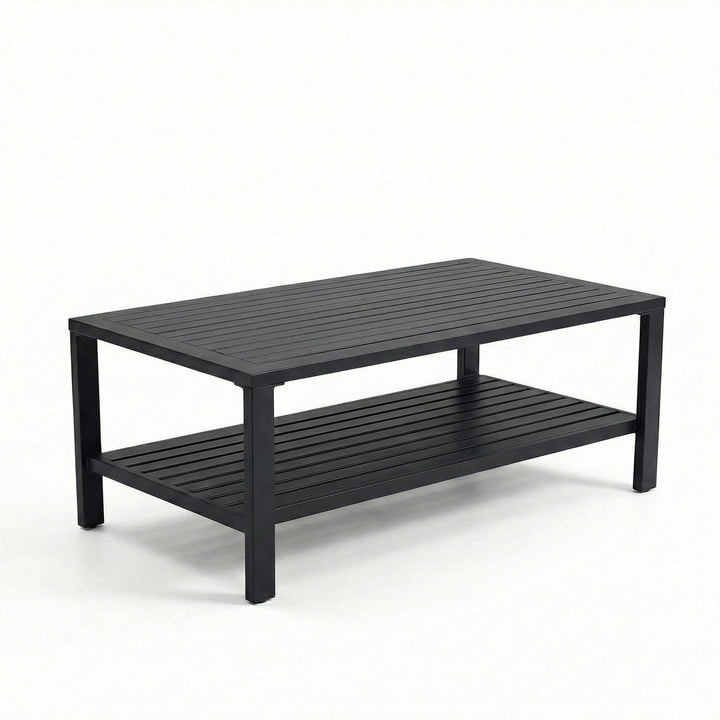 Royal Teak Collection Barcelona Coffee Table with Shelves