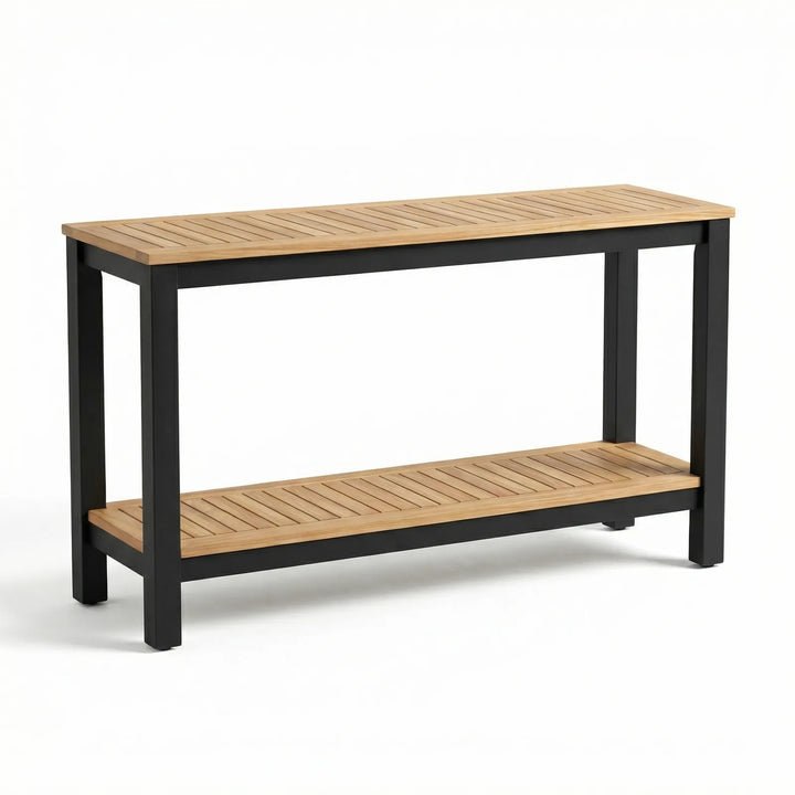 Royal Teak Collection Barcelona Console Table with Shelves