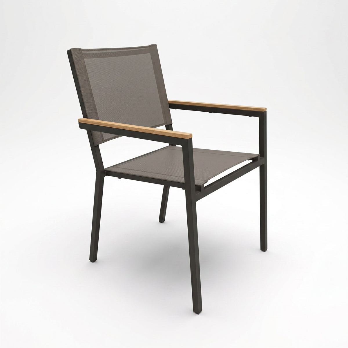 Royal Teak Collection Barcelona Stacking Dining Chair With Sling