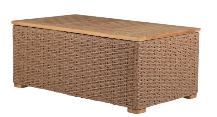 Boca Coffee Table — Honey Wicker