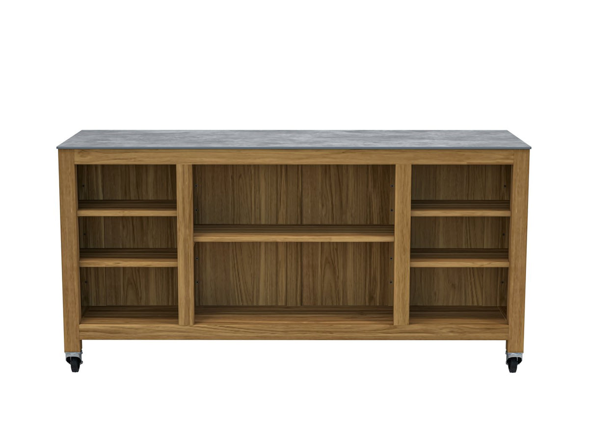 Royal Teak Collection Costa Kitchen Island on Wheels