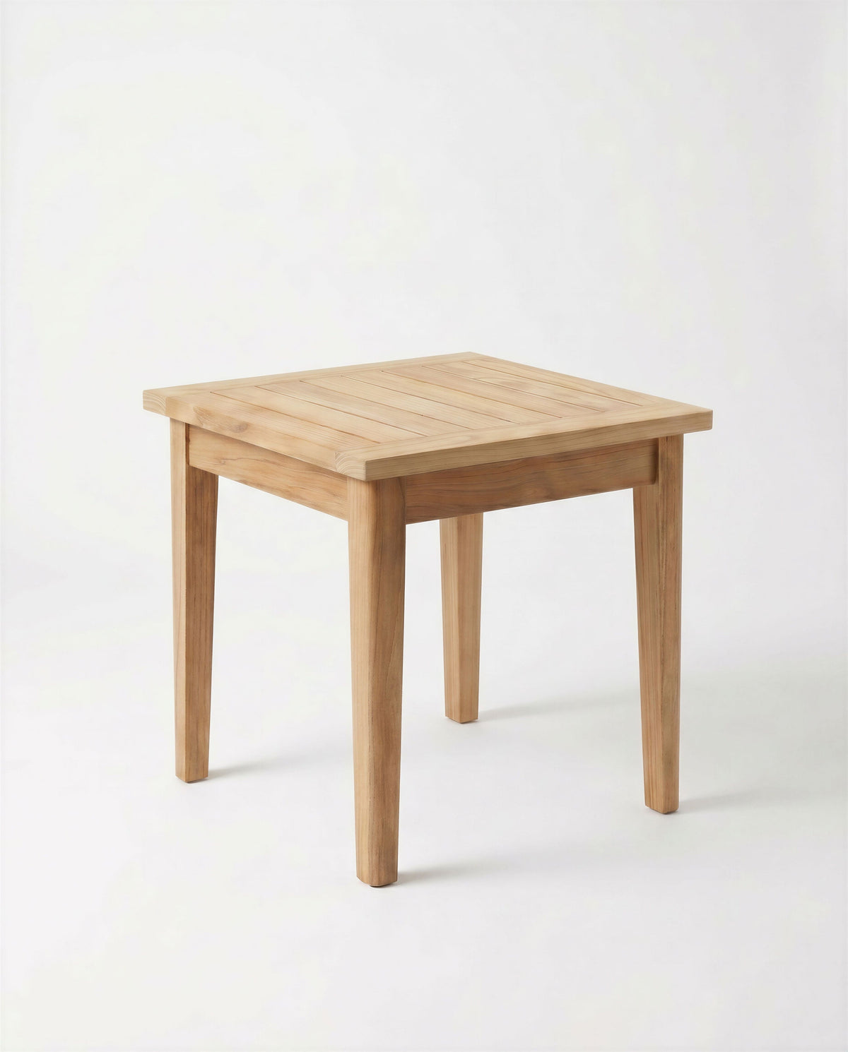 Hamptons Side Table — original product photograph, Canvas Granite shown on upholstered pieces