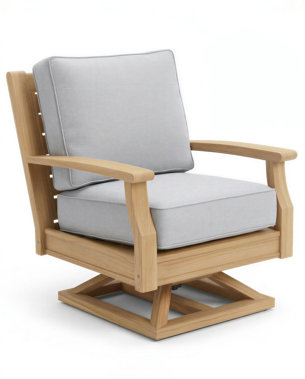 Hamptons Swivel Chair — original product photograph, Canvas Granite shown on upholstered pieces