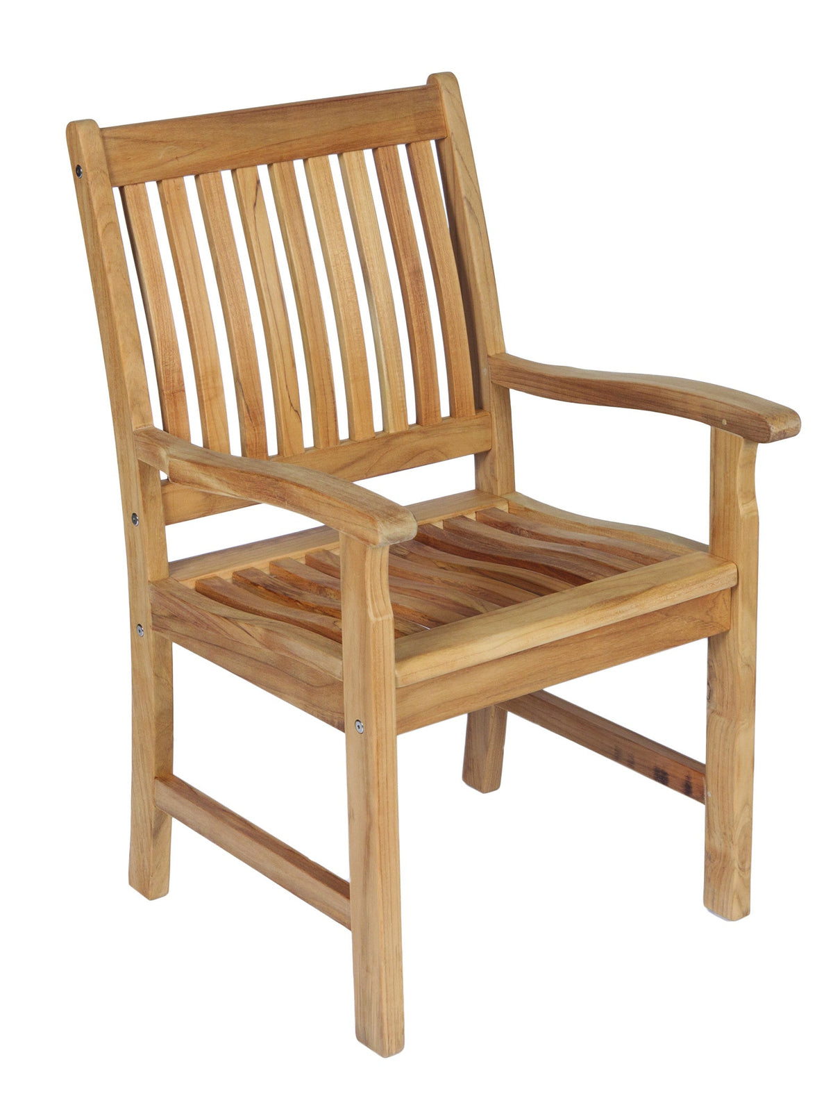 Royal Teak Collection Compass Teak Arm Chair — original product photography