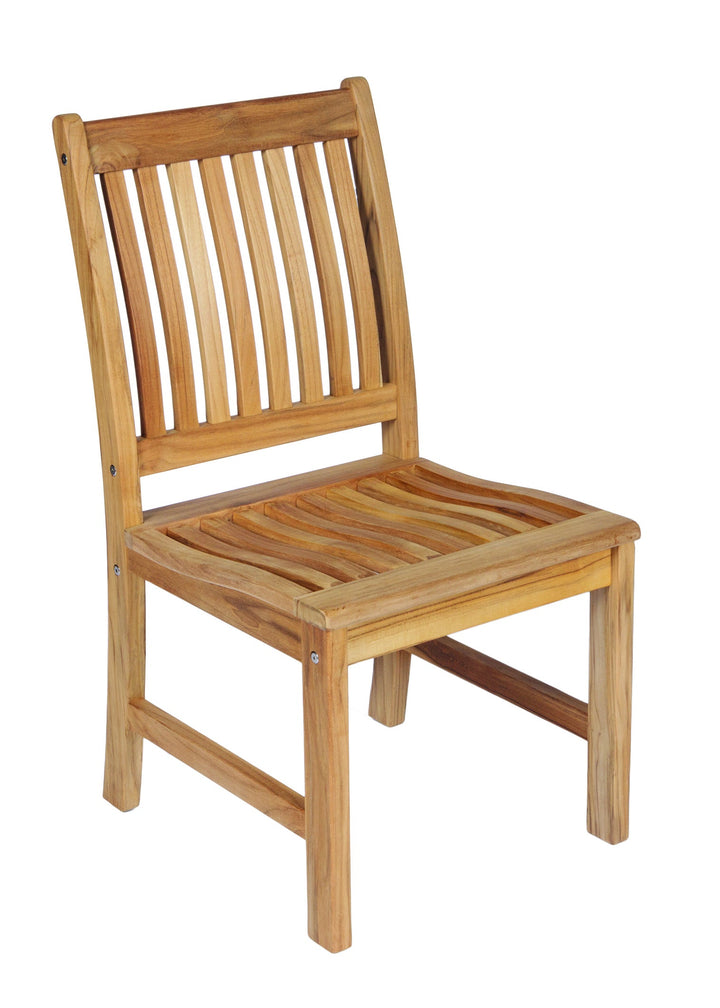 Royal Teak Collection Compass Teak Side Chair — original product photography