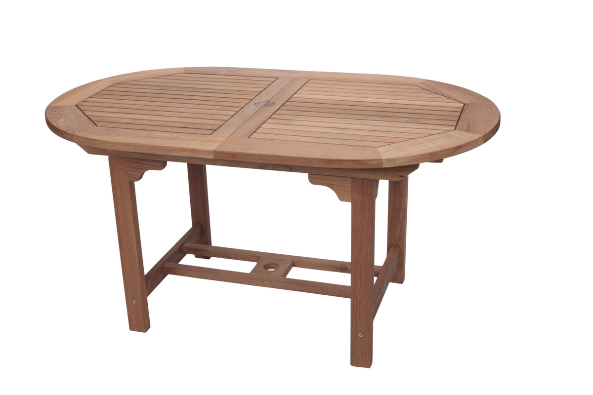 Royal Teak Collection Family Expansion Table 60–78 Inch Oval — original product photography