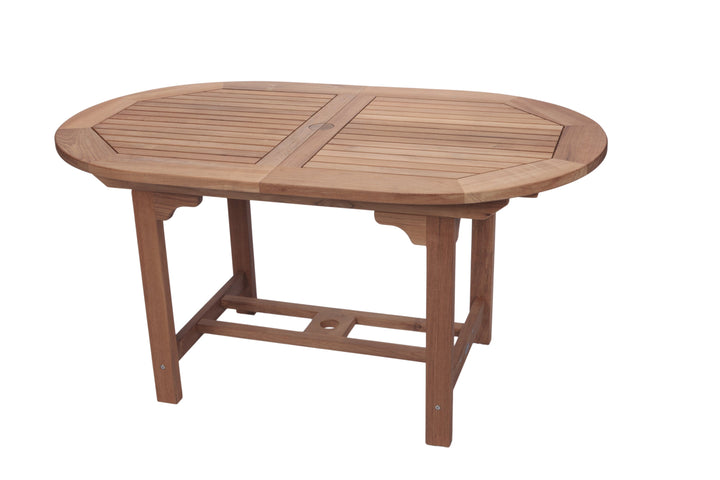 Royal Teak Collection Family Expansion Table 60–78 Inch Oval — original product photography