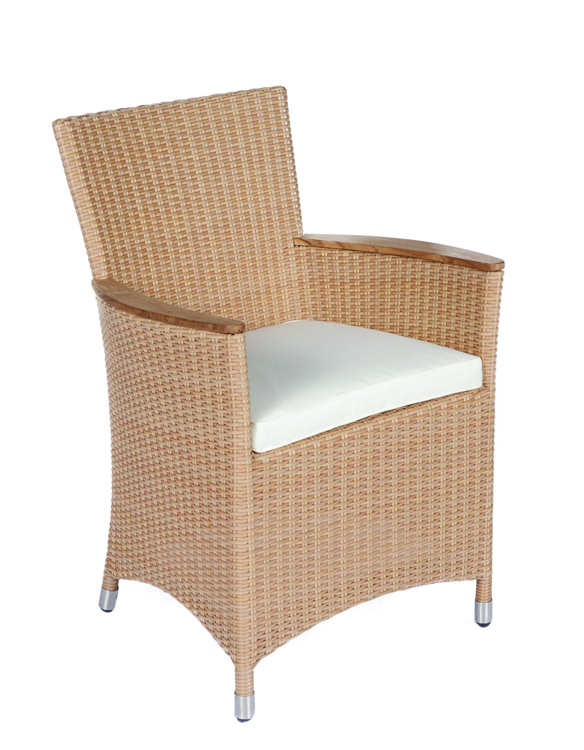 Royal Teak Collection Helena Chair Honey / White Cushion — original product photography