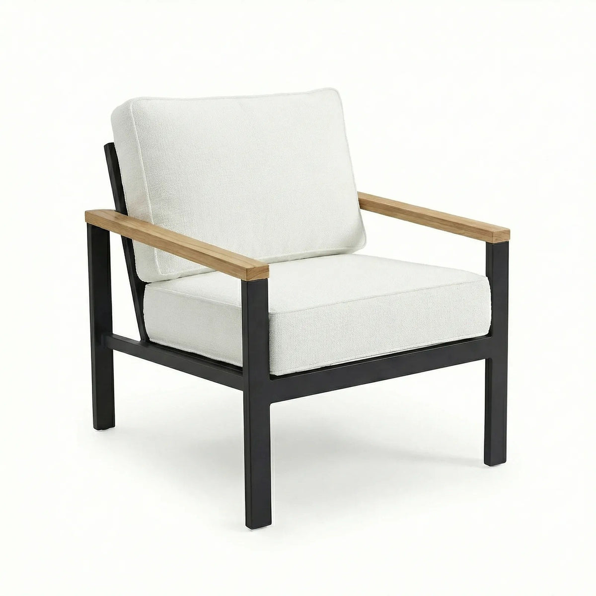 Barcelona Club Chair; photography shows a sample fabric