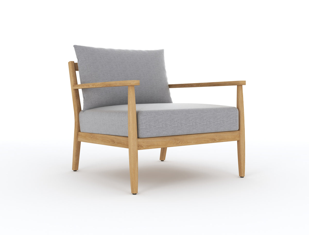 Palma Club Chair; cushion fabric shown is illustrative