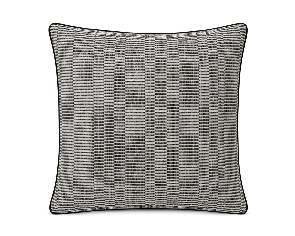 Royal Teak Collection Mini Stripe Black 20" × 20" Throw Pillow — Reverse Face (MINSTB20)