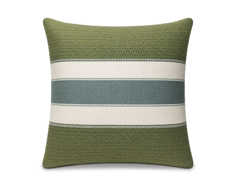 Royal Teak Collection Savanna Stripe II Green 20" × 20" Throw Pillow (SAVSTG20)