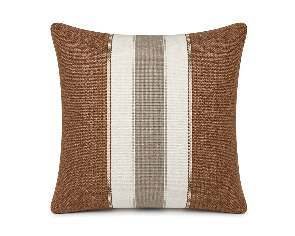 Royal Teak Collection Savanna Stripe Rust 20" × 20" Throw Pillow — Reverse Face (SAVSTR20)