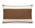 Royal Teak Collection Savanna Stripe II Rust 12" × 20" Lumbar Pillow (SAVSTR212)