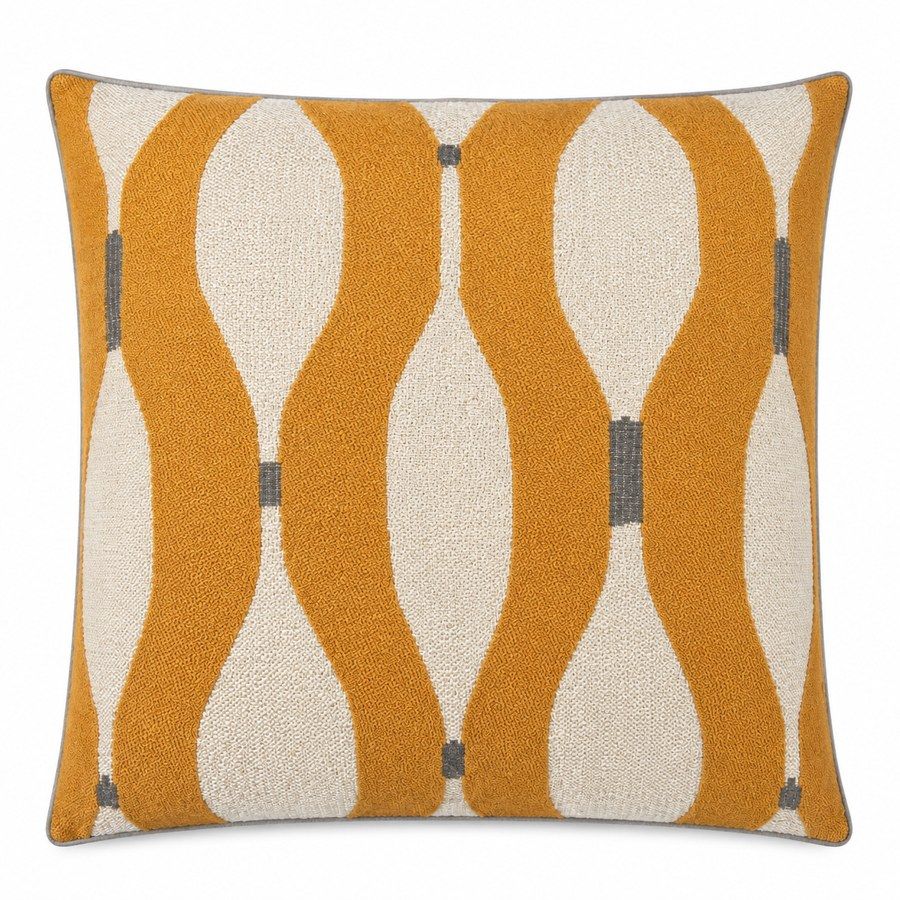 Royal Teak Collection Vine Tangerine 20" × 20" Throw Pillow (33VT20)