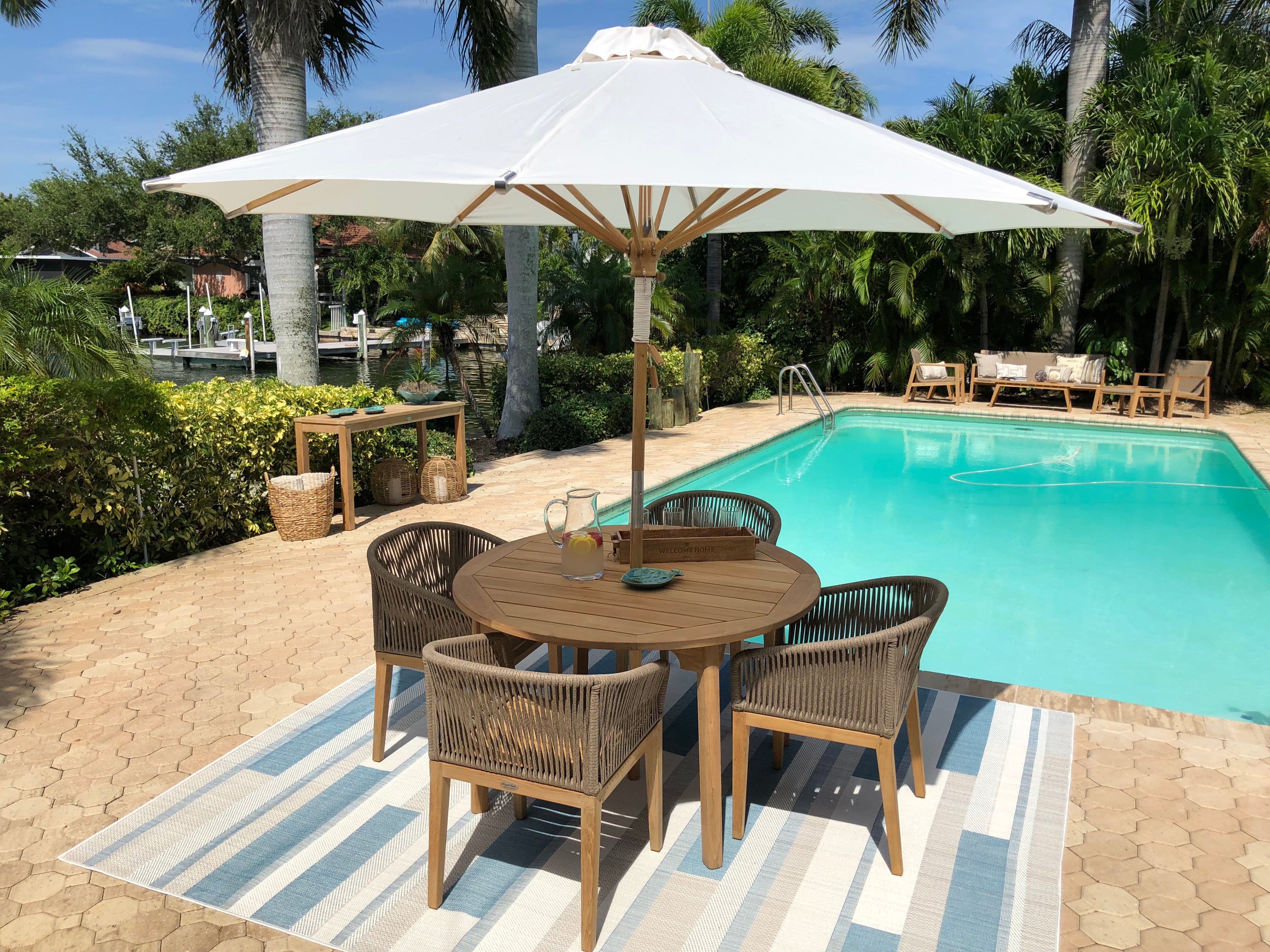 Royal Teak Collection Malibu Dining Chair Desert Sand