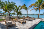 Royal Teak Collection Admiral Sun Loungers Set of 4 Group Arrangement
