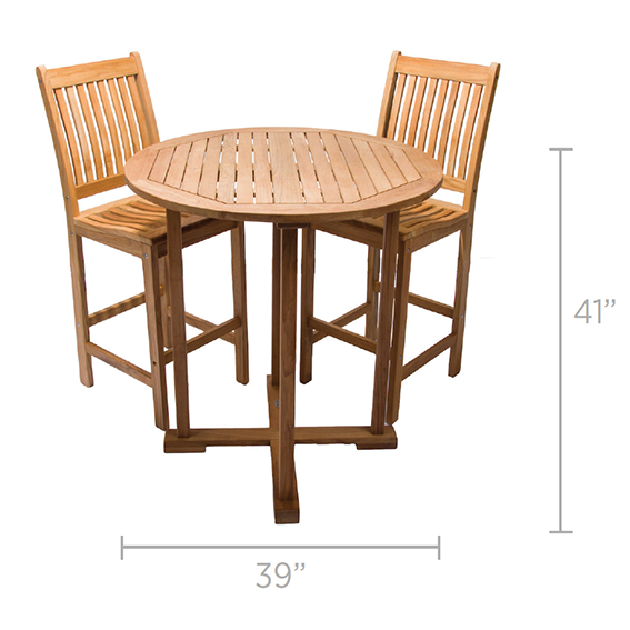 Royal Teak Collection Bar Table