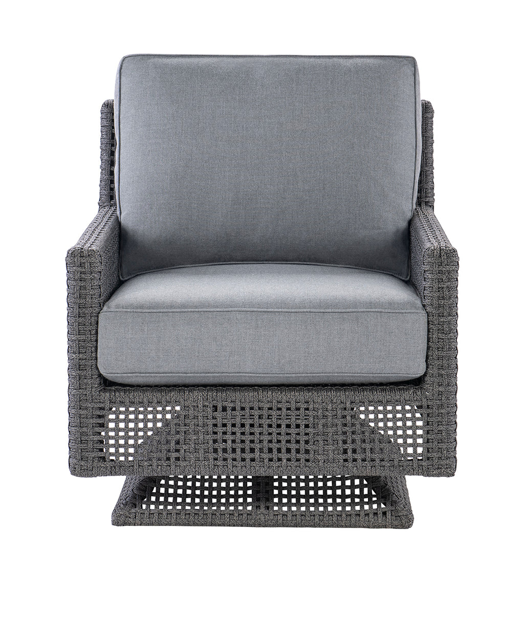 Cannes 360-Degree Swivel Lounge Chair Front View (CANSW)