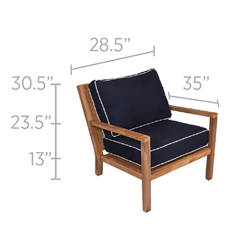 Royal Teak Collection Coastal Chair