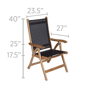 Royal Teak Collection Florida Sling Chair