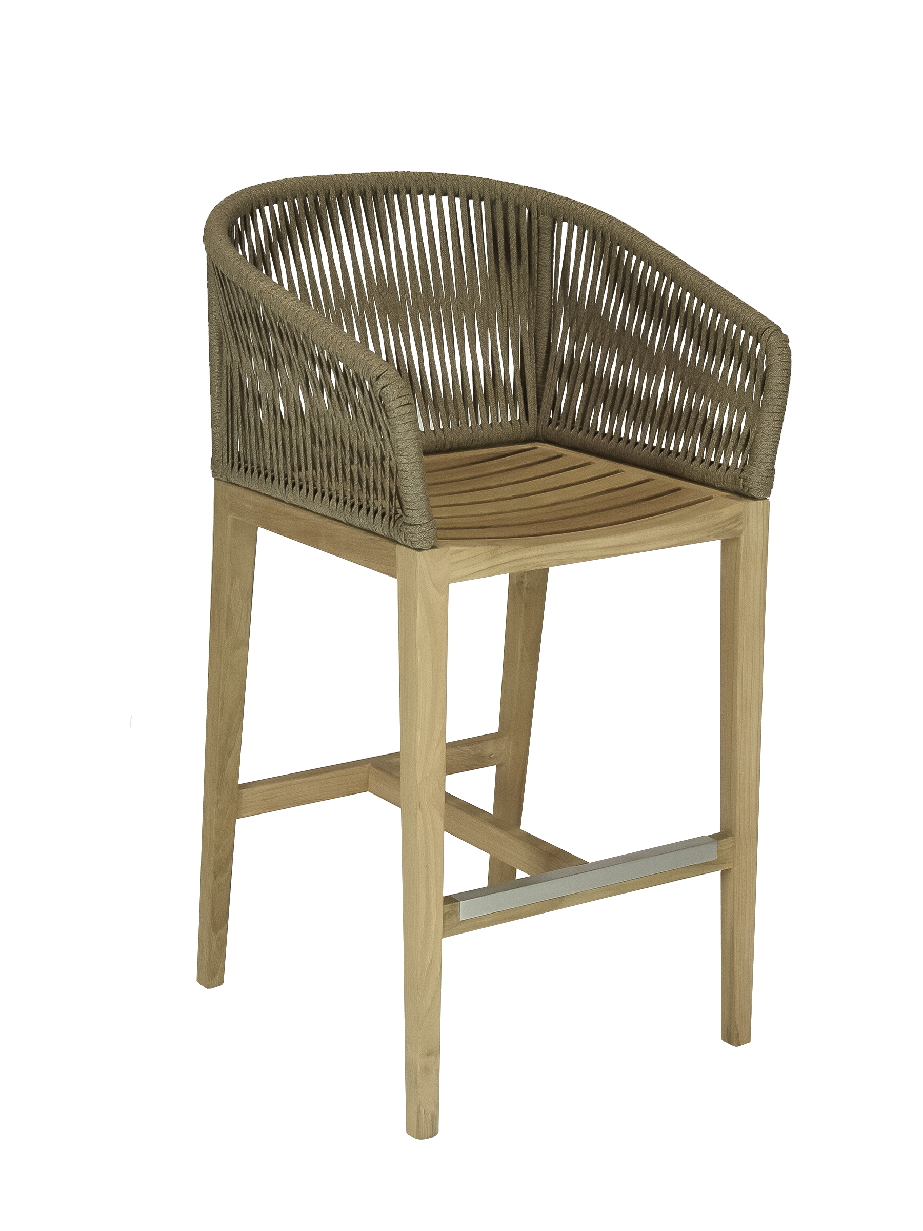 Royal Teak Collection Malibu Bar Chair Desert Sand