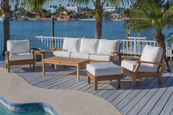 Royal Teak Collection Miami Ottoman