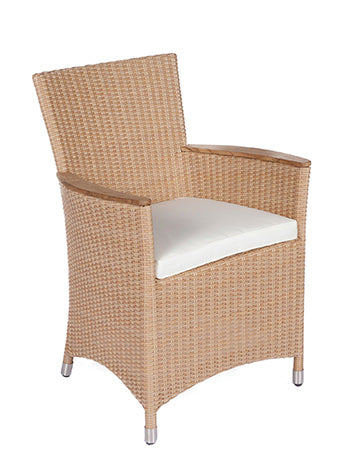 Royal Teak Collection Helena Chair Honey / White Cushion