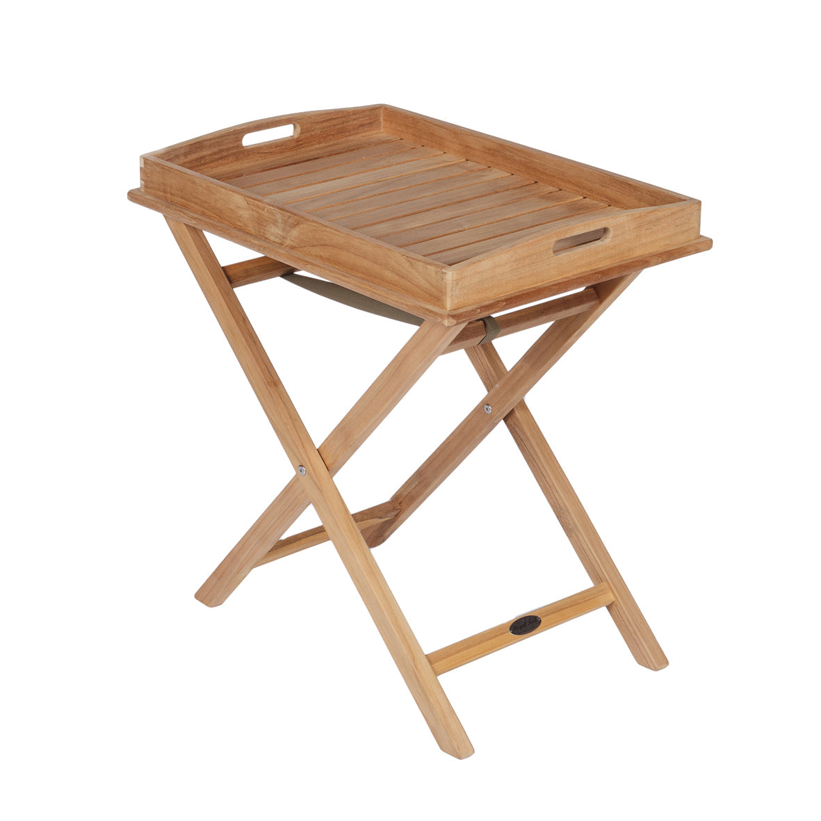 Royal Teak Collection Tray on Stand